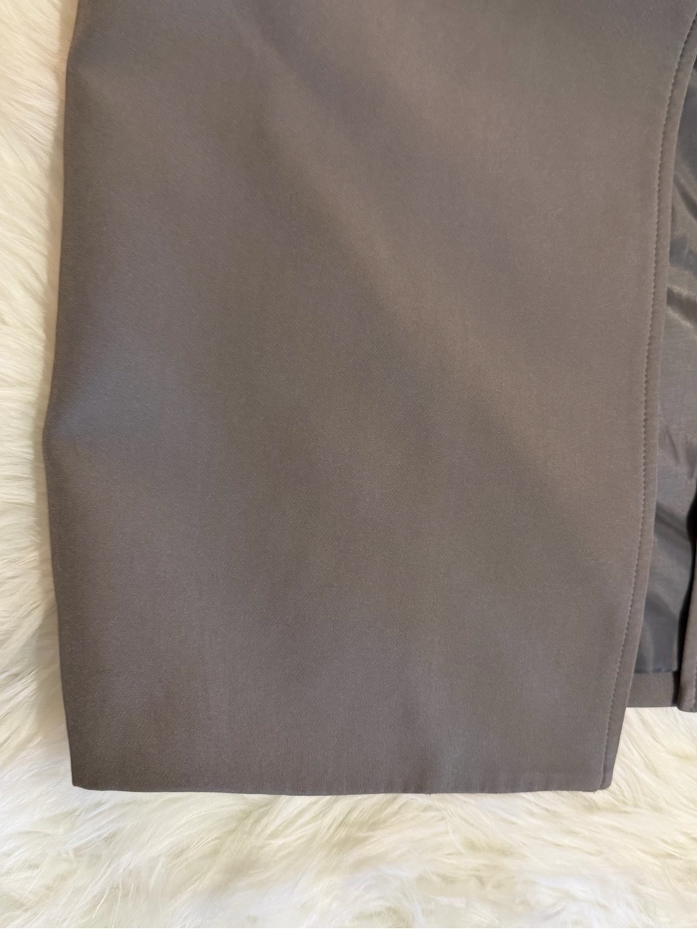 Fashion Nova Gray/Taupe Longline Tailored Coat XS NWT - Picture 4 of 14